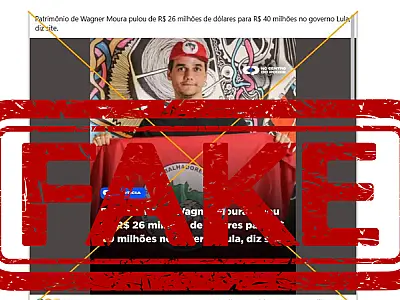Site mente sobre fortuna de Wagner Moura e extrema direita dispara o fake