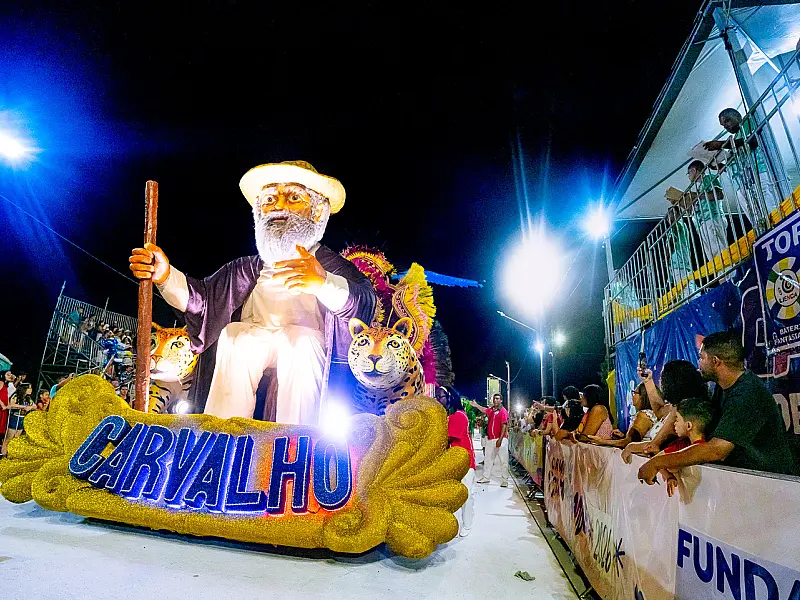 O desfile da Vila Carvalho, campeã do Carnaval 2026 em Campo Grande