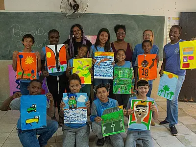 Projeto leva oficinas de pintura e colagem à Comunidade Quilombola de MS