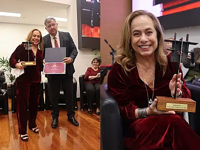 Cissa Guimarães recebe Prêmio EMERJ Mulheres do Ano 2025