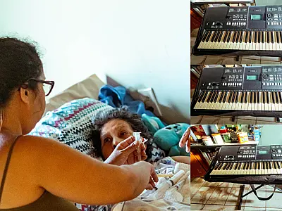 Professora e artista, Patrícia faz rifa para tratamento da mãe após AVC