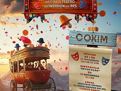 Três cidades de MS recebem oficinas gratuitas de formação teatral