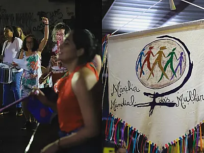 Mulheres 'Enterram o Patriarcado' no último dia de Carnaval na Capital
