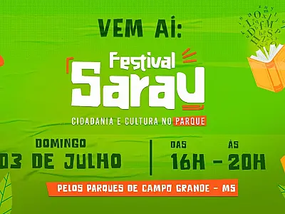 Com 24 atrações, Sarau no Parque inicia neste domingo em Campo Grande