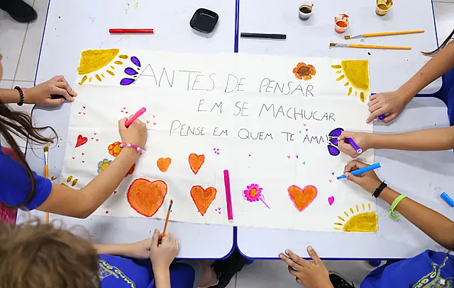 ODS nos Muros realiza 5ª ação de arte em escolas